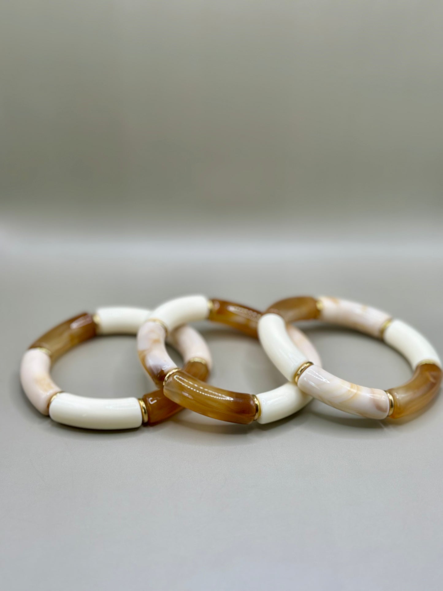 Bracelet Alma miel x3