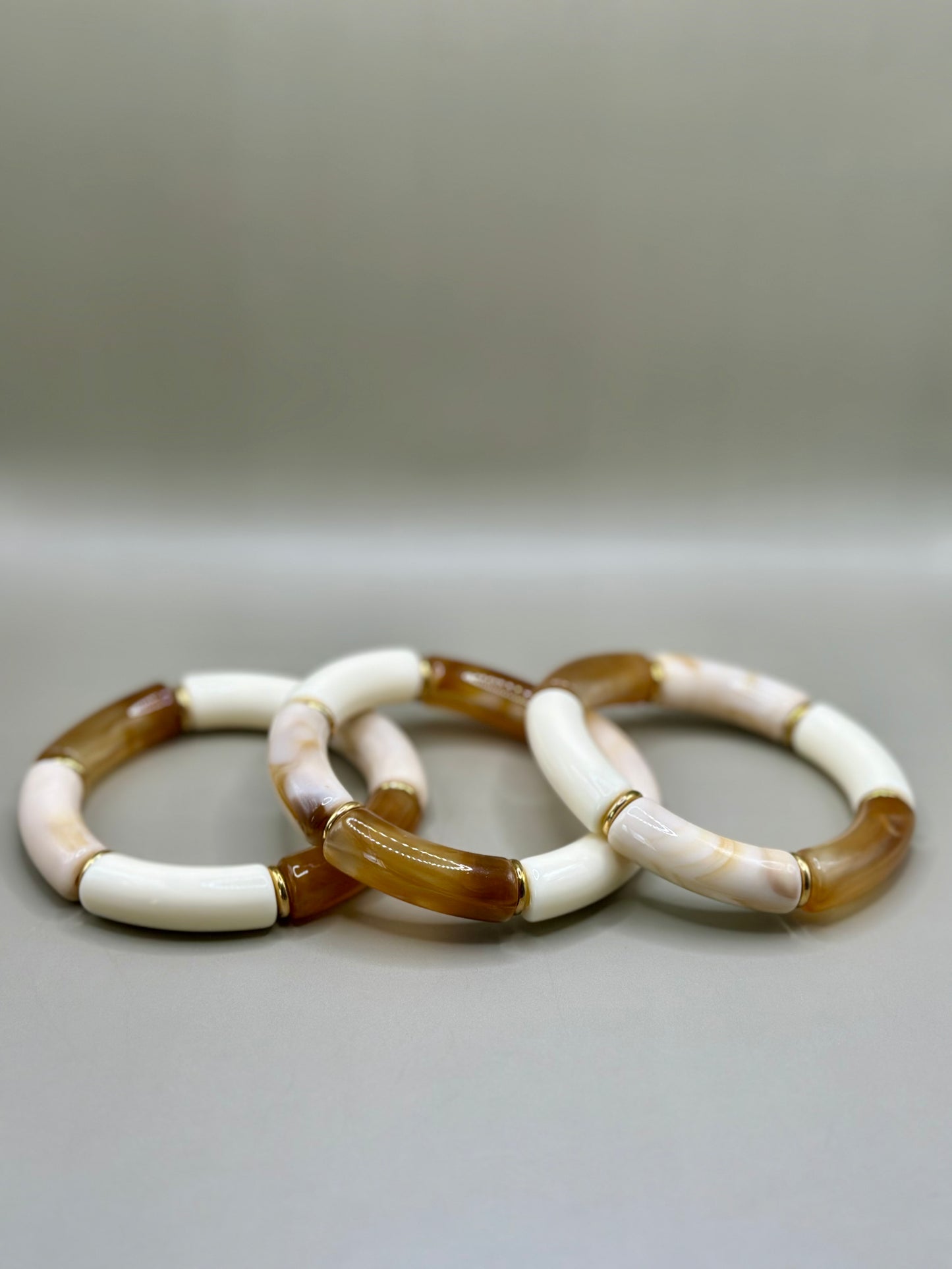 Bracelet Alma miel x3