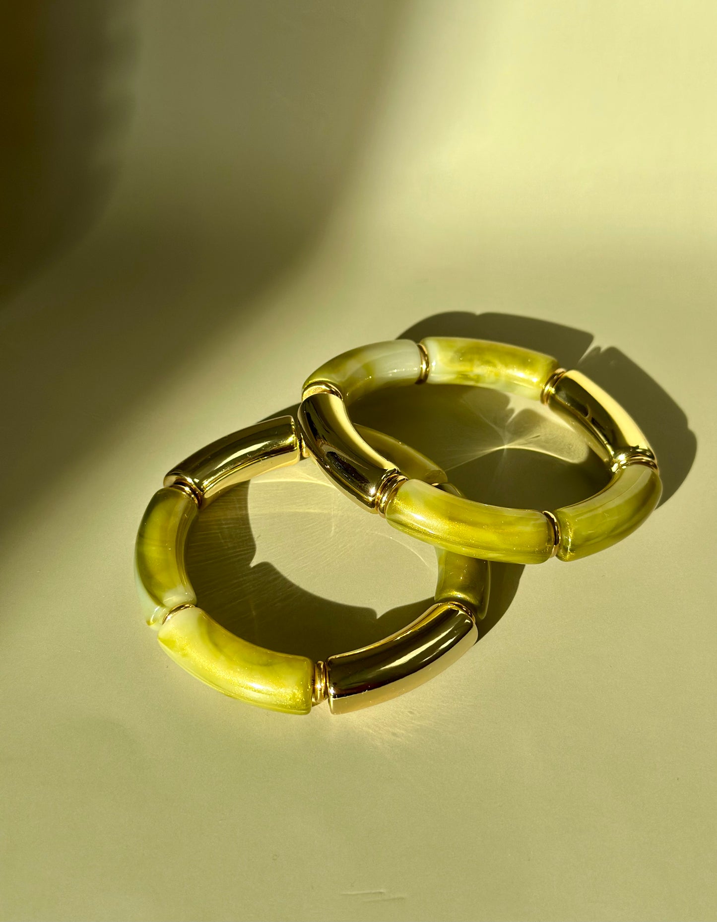 Bracelet Alma olive x2