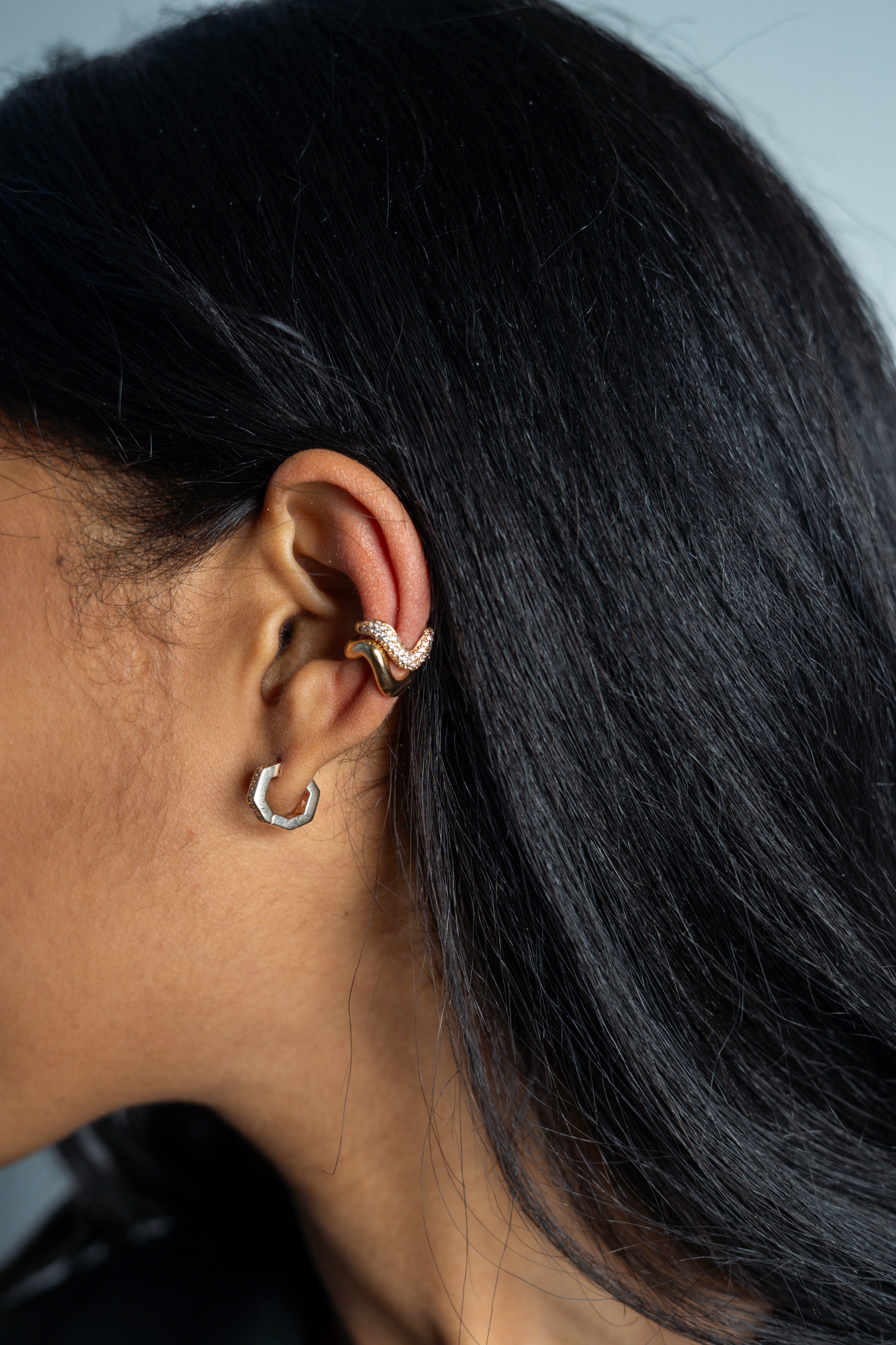 Ear cuff Kima serti
