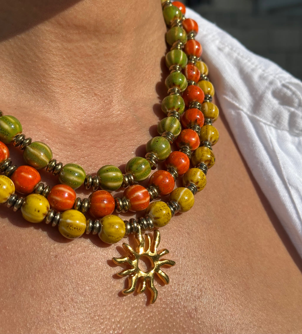 Collier Caliza - jaune