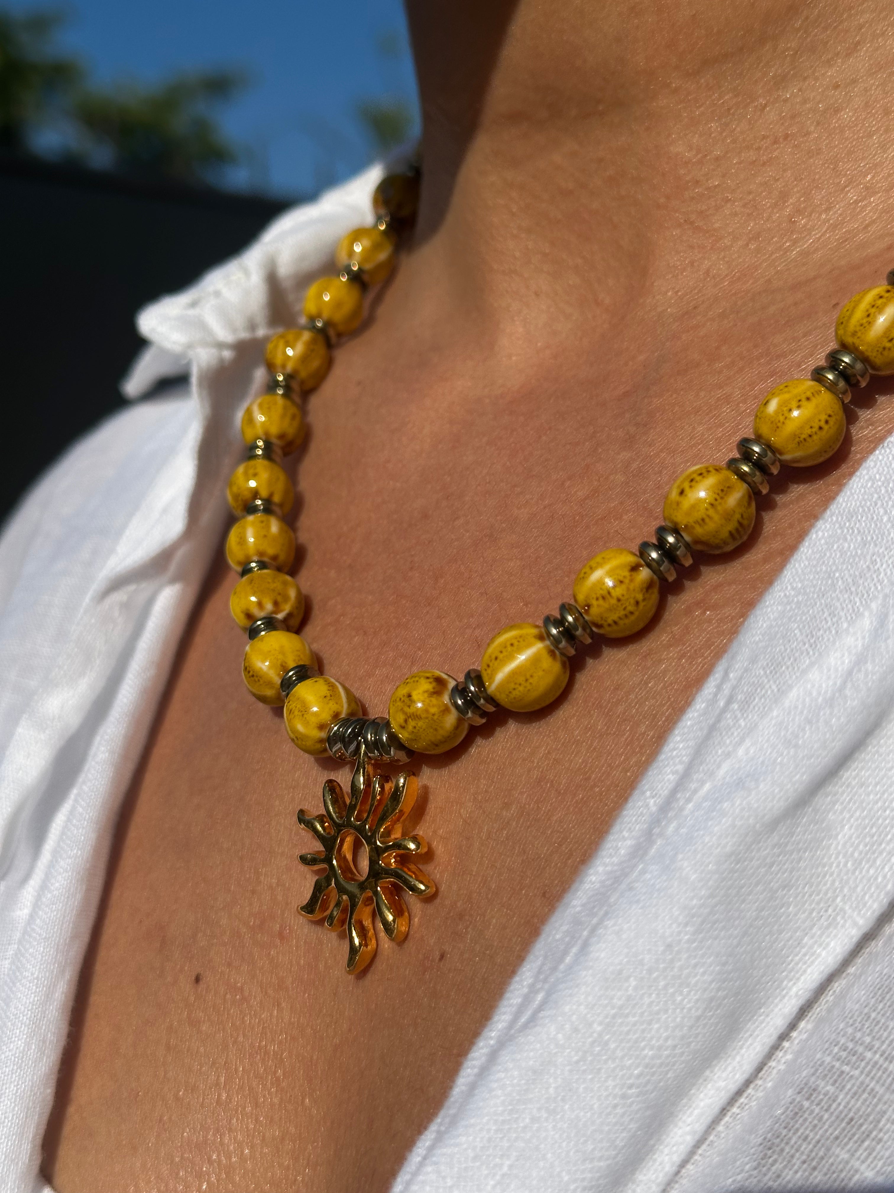 Collier Caliza - jaune