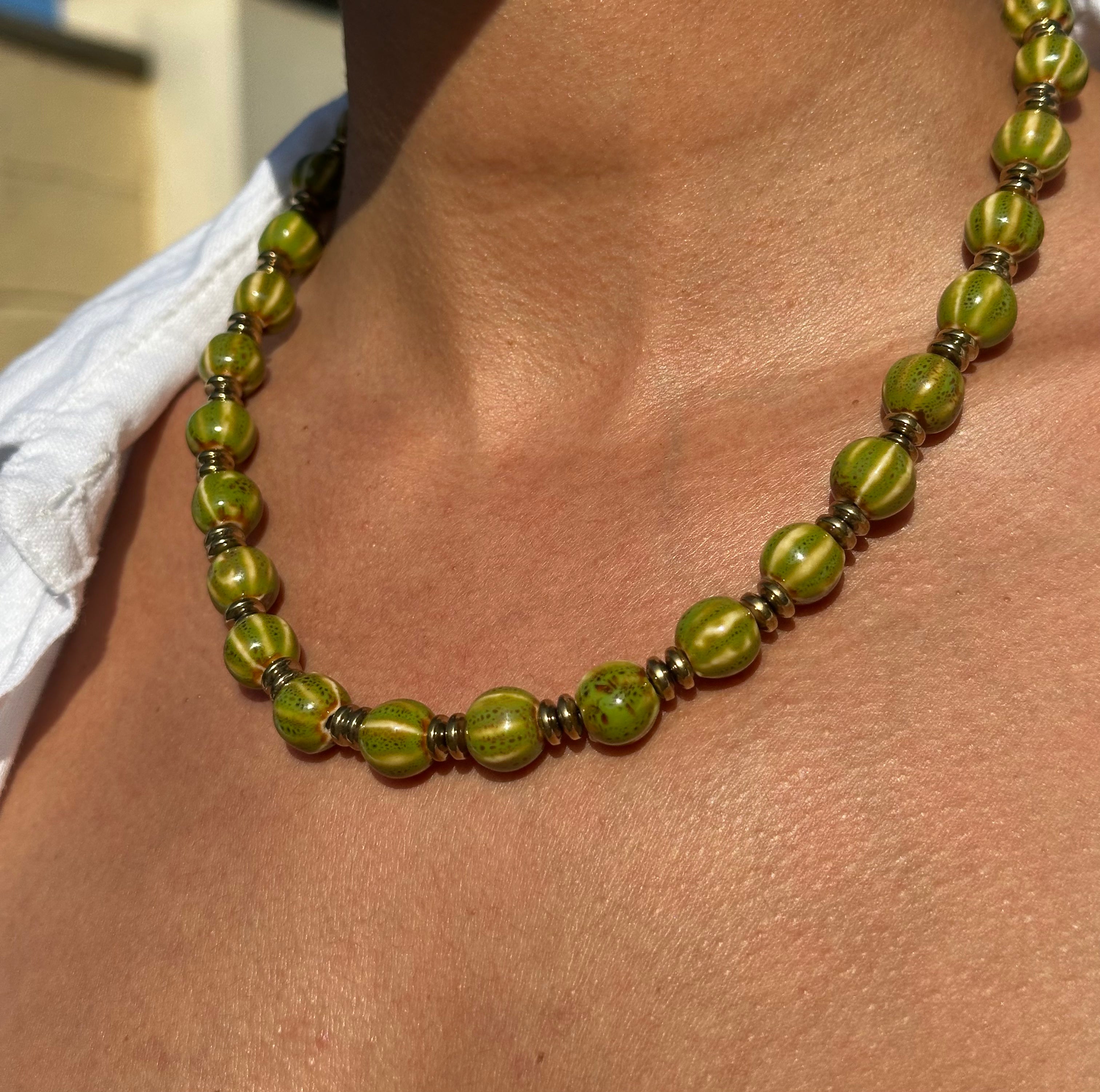 Collier Caliza - vert