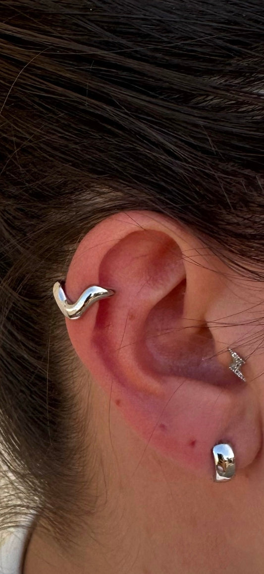 Ear cuff Kima Argent