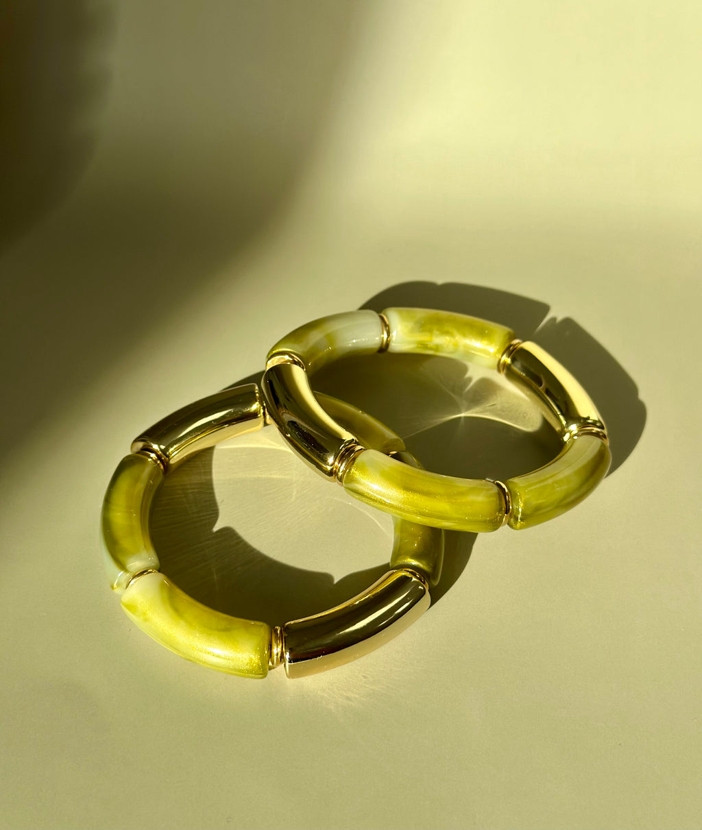 Bracelet Alma Olive gold x2